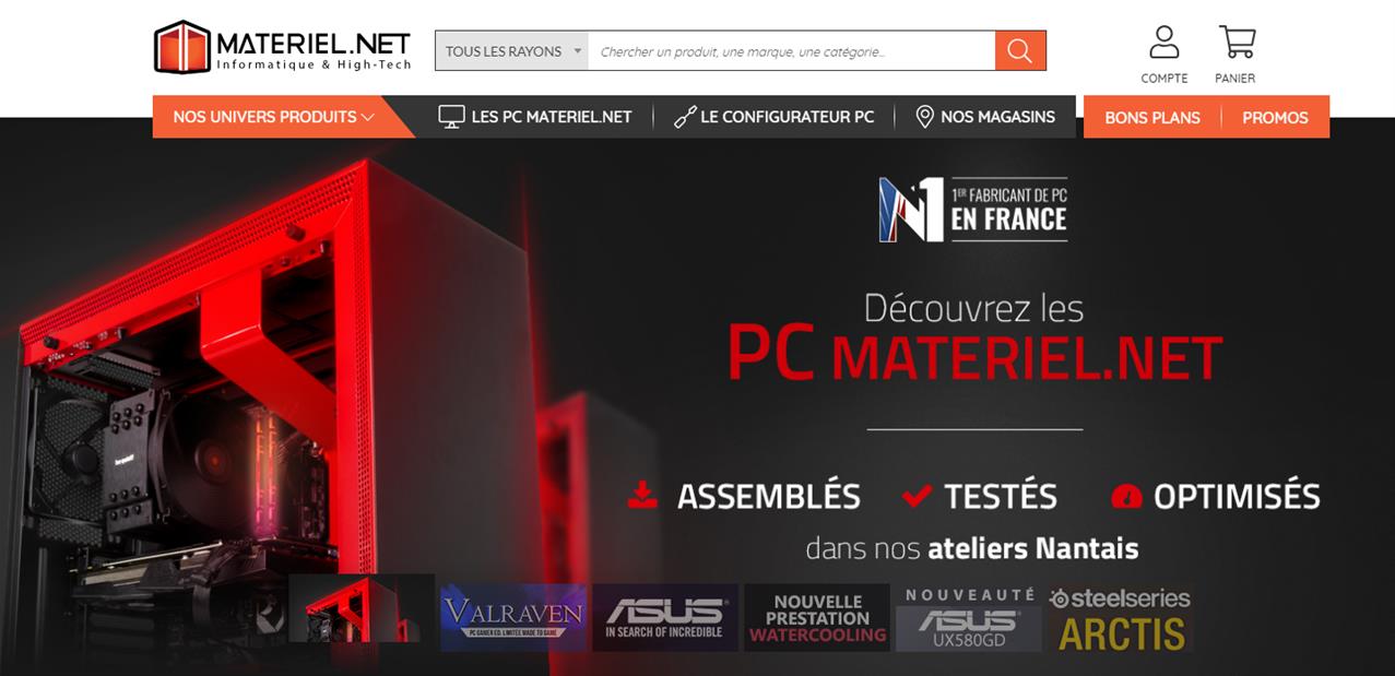 Nouveau site pour Materiel.net : la fusion dans le groupe LDLC devient plus visible