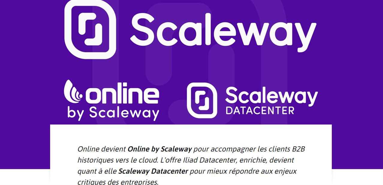 Scaleway devient la marque principale d'Online.net