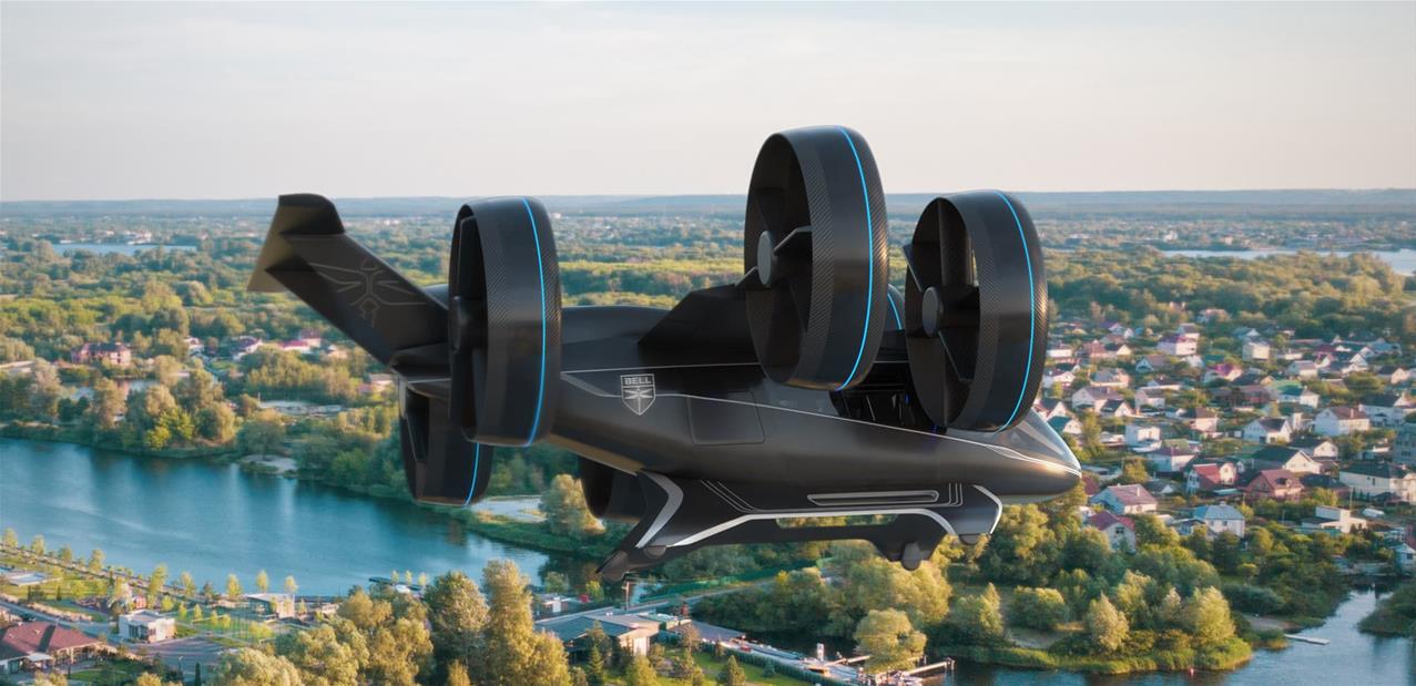 Bell et Thales présentent un prototype de taxi volant à décollage vertical, qui sera utilisé par Uber