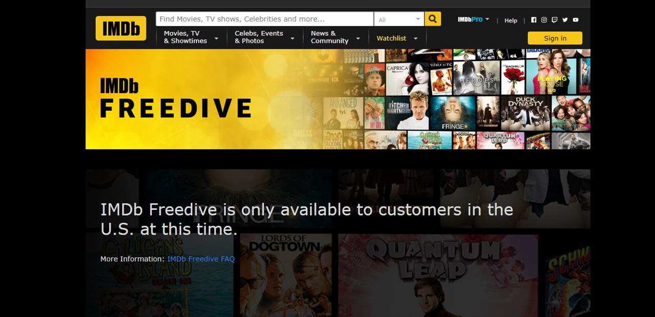 IMDb (Amazon) Freedive : une plateforme de streaming « gratuite, avec des publicités »
