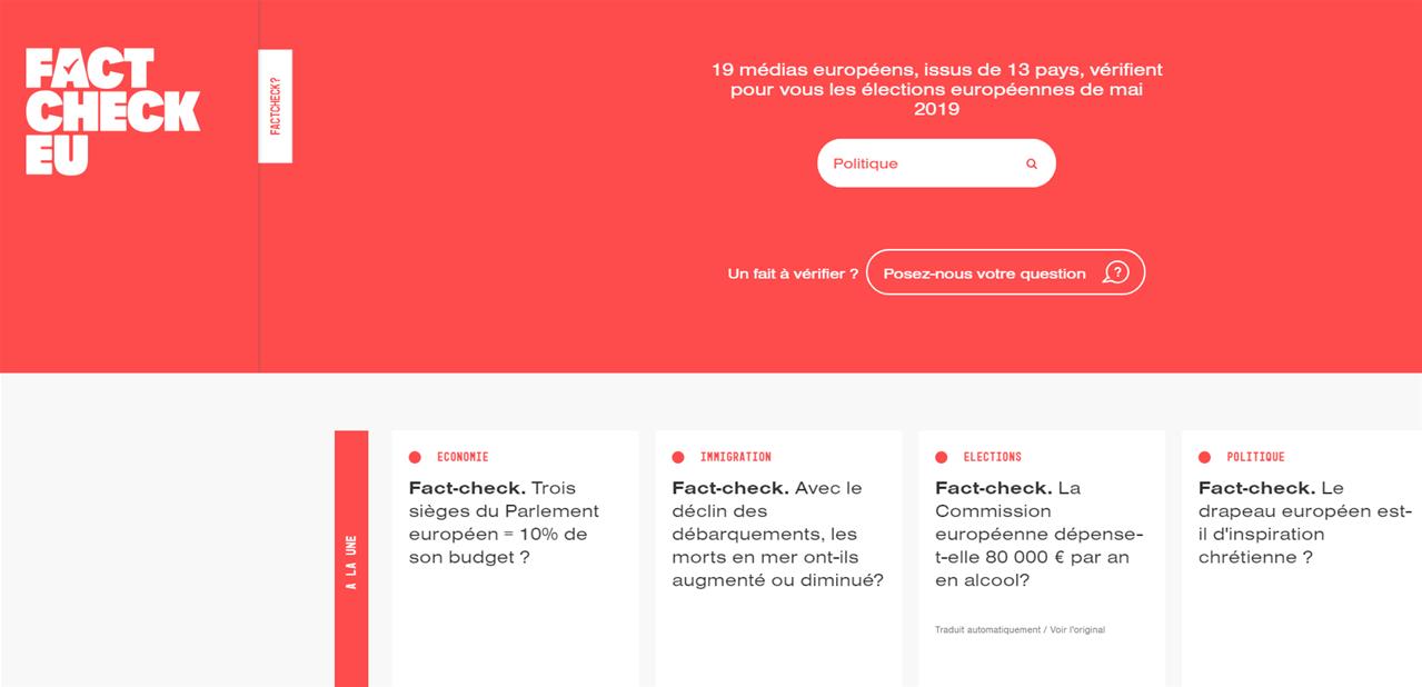 Élections européennes : la plateforme FactCheckEU veut lutter contre la désinformation