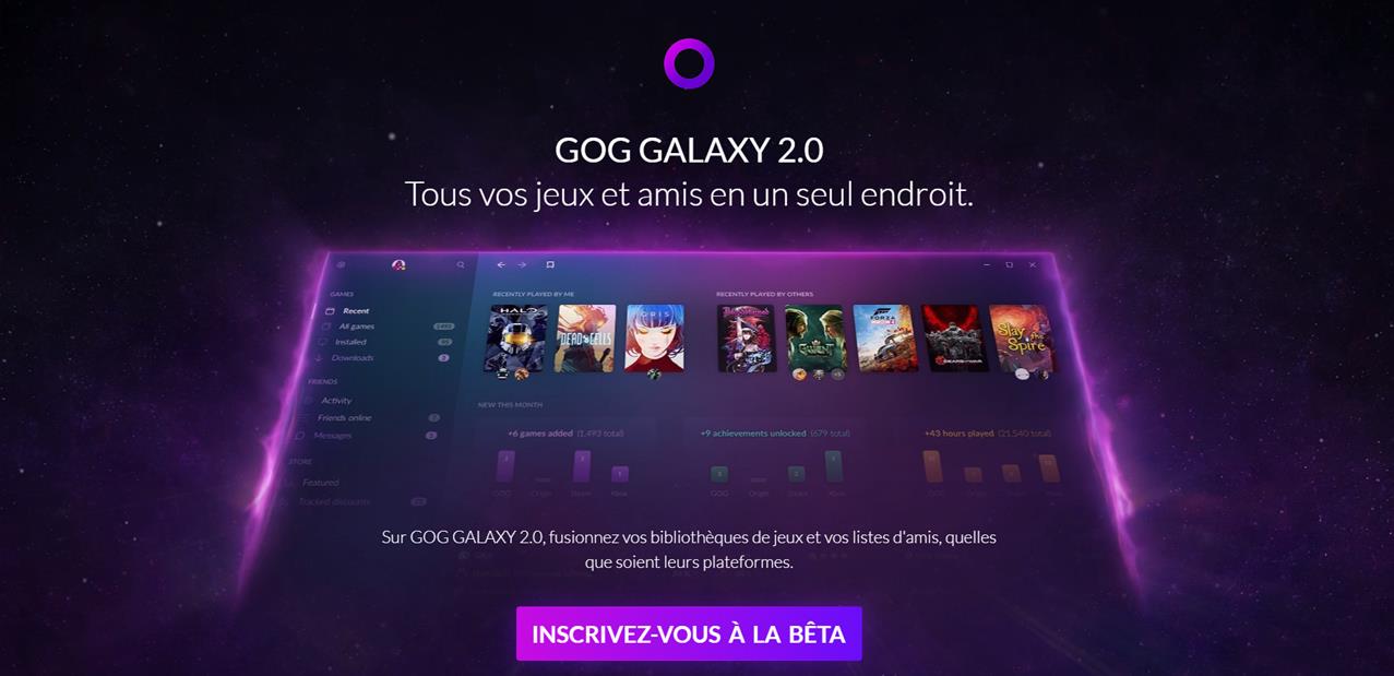 GOG Galaxy 2.0 : la promesse de regrouper « tous vos jeux et amis en un seul endroit »