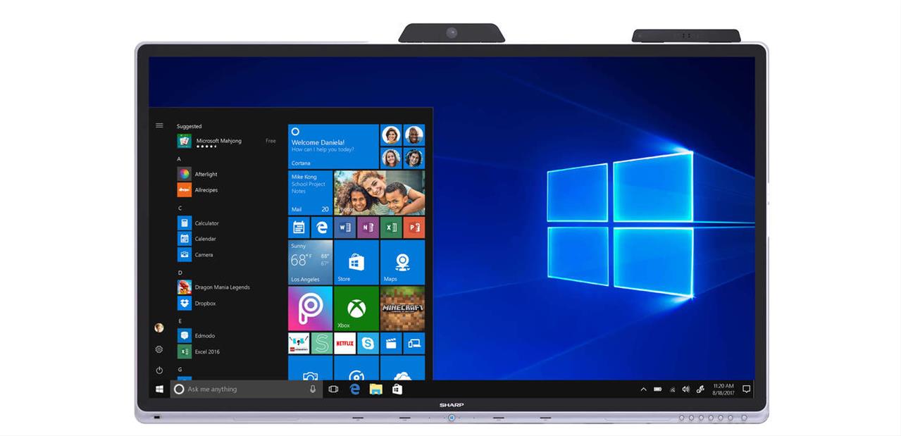 Sharp lance le premier écran Windows Collaboration Display (70", 4K UHD)